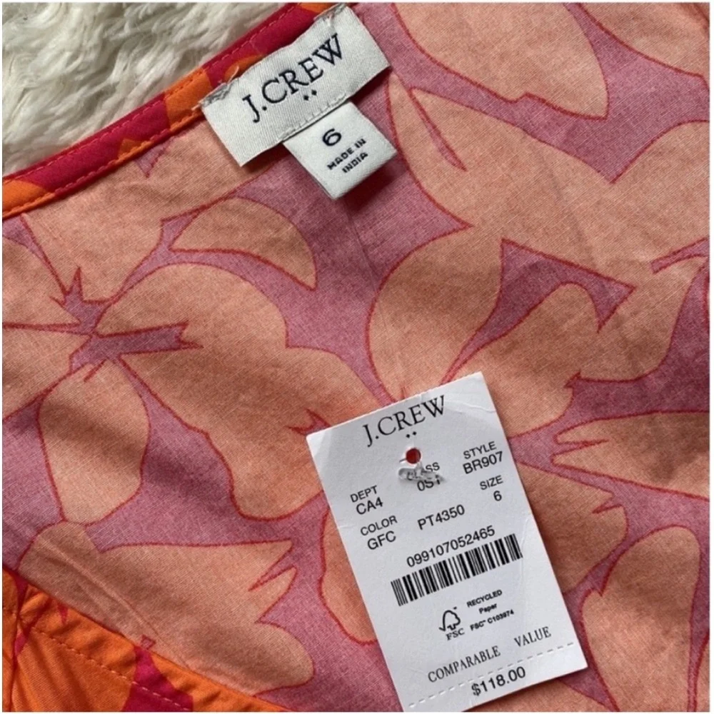 J. Crew Tiered Midi Dress